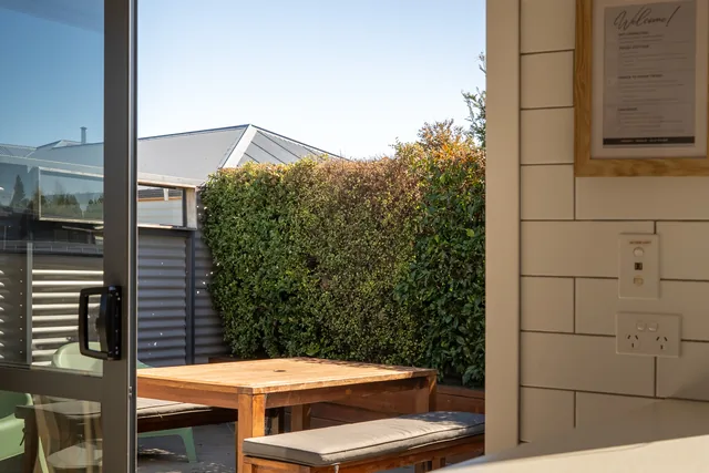 Front Cottage courtyard window and garden