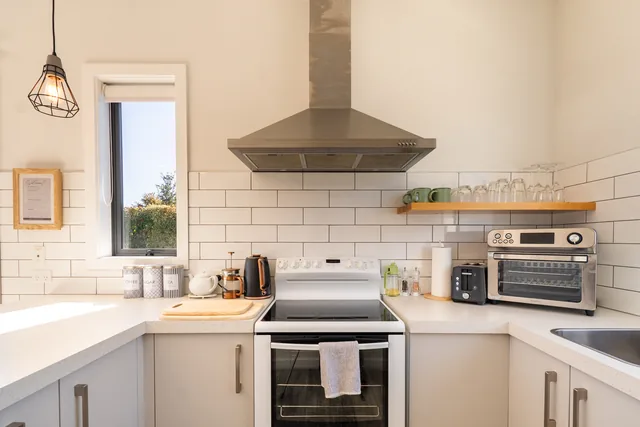 Cooking area in the Front Cottage kitchen